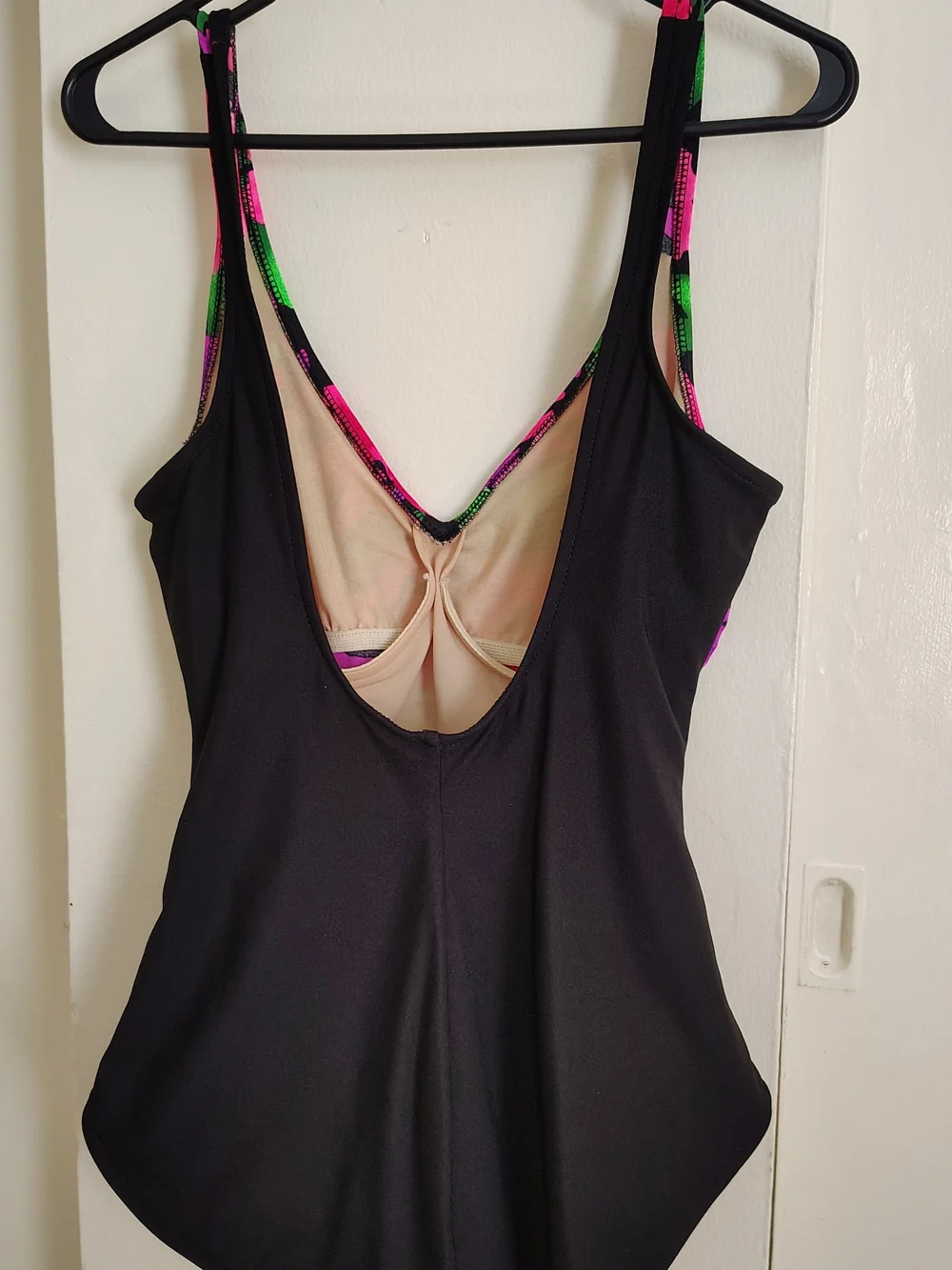 The Slimsuit Women's Bathing Suit Vintage Size 16 Floral And Black